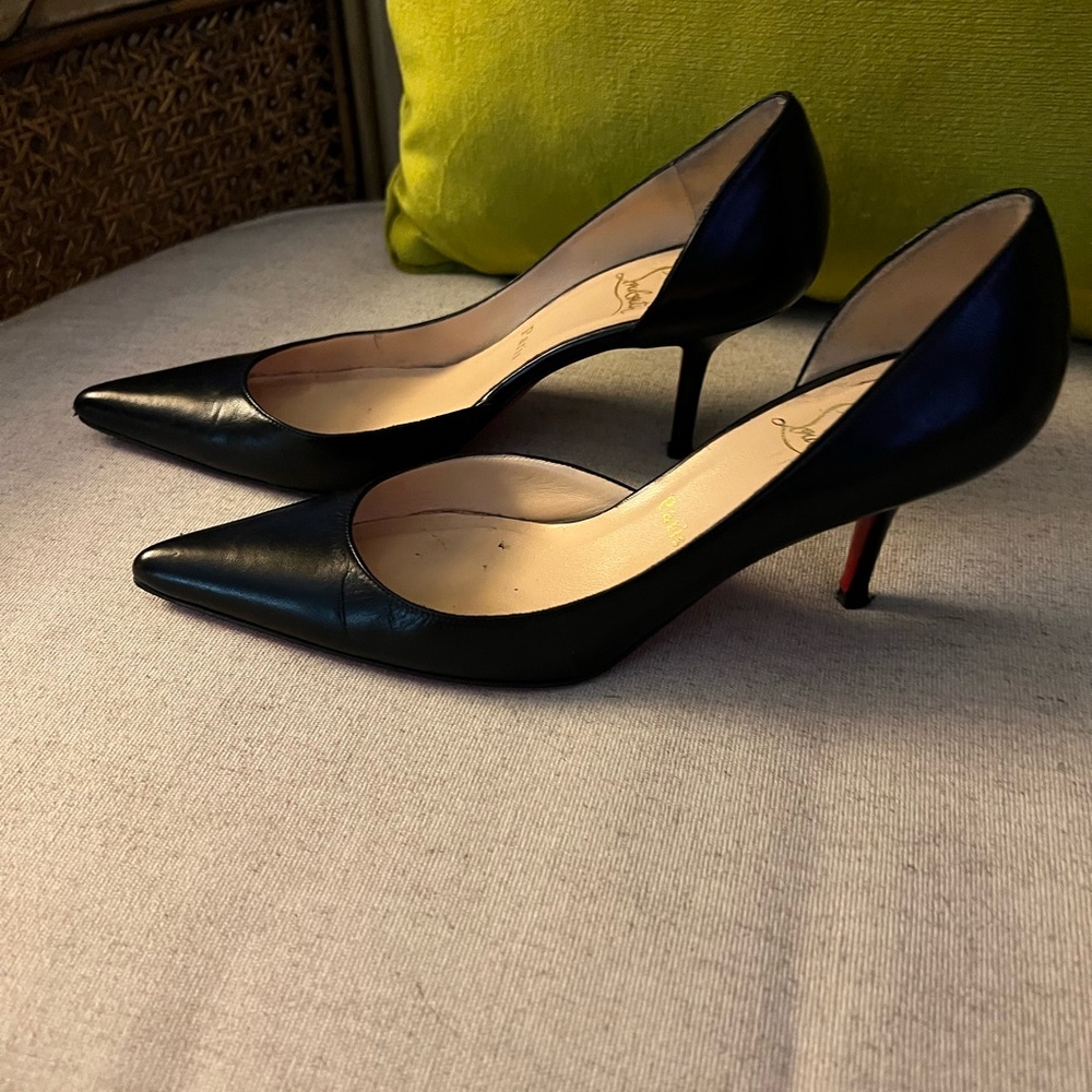 Christian Louboutin Black 2 inch heels. Great condition!!